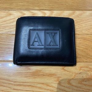 Armani Exchange Printed Logo Leather Wallet
